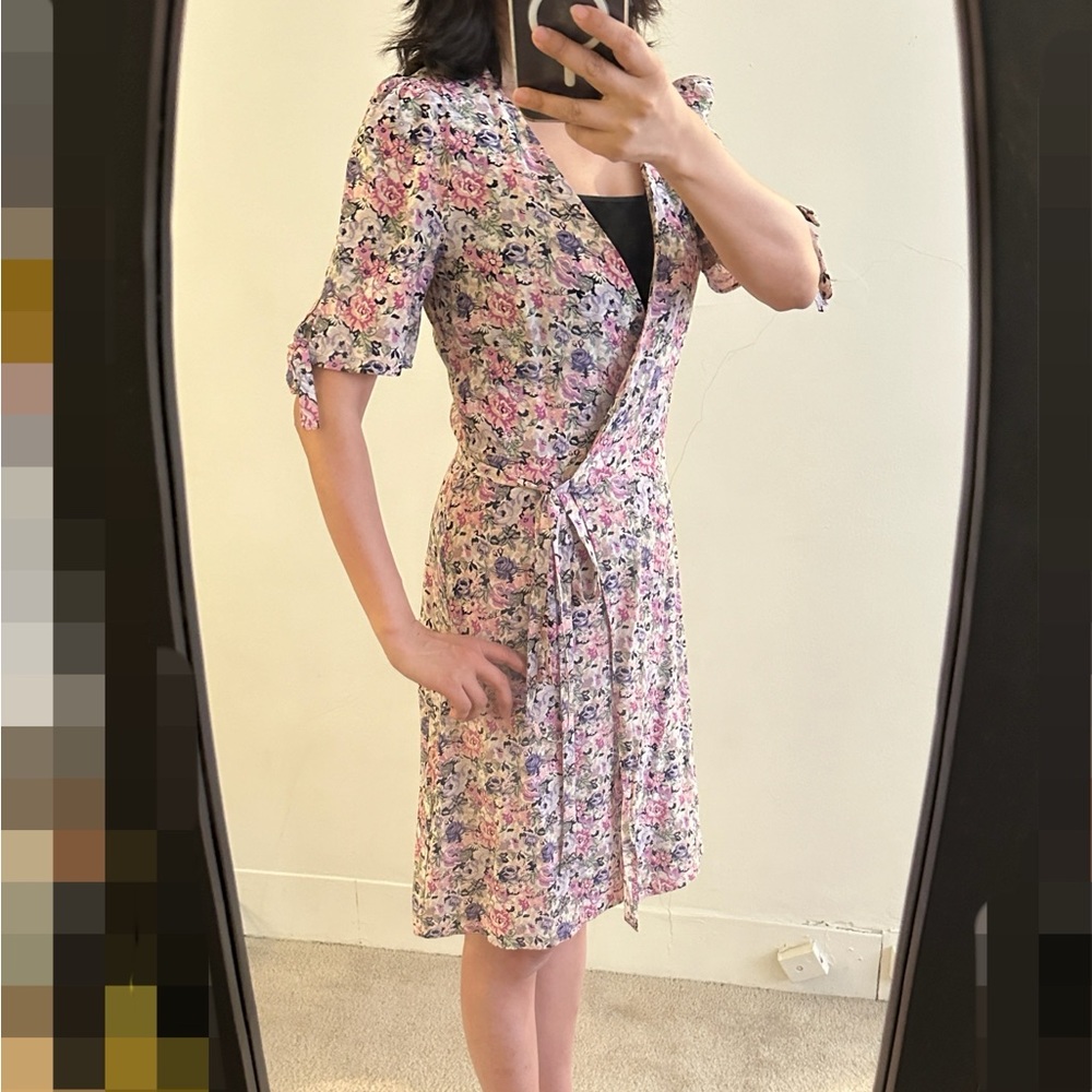 Paris Atelier & Other Stories floral wrap dress EUR 34